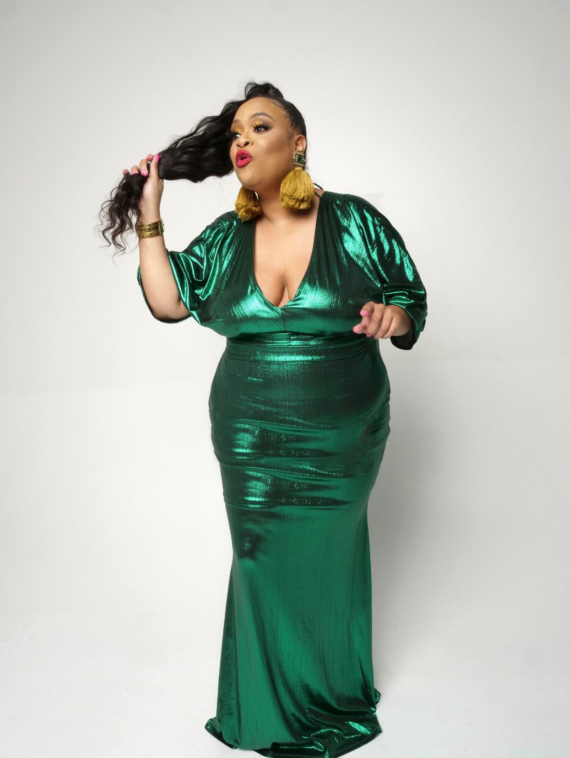 Shiny Green - 3XL Style by D. Ni'Cole Shiny Green - 3XL Style by D. Ni'Cole