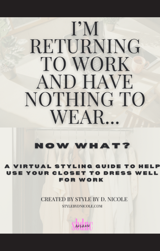 I'm Returning to Work eBook - Styling Guide
