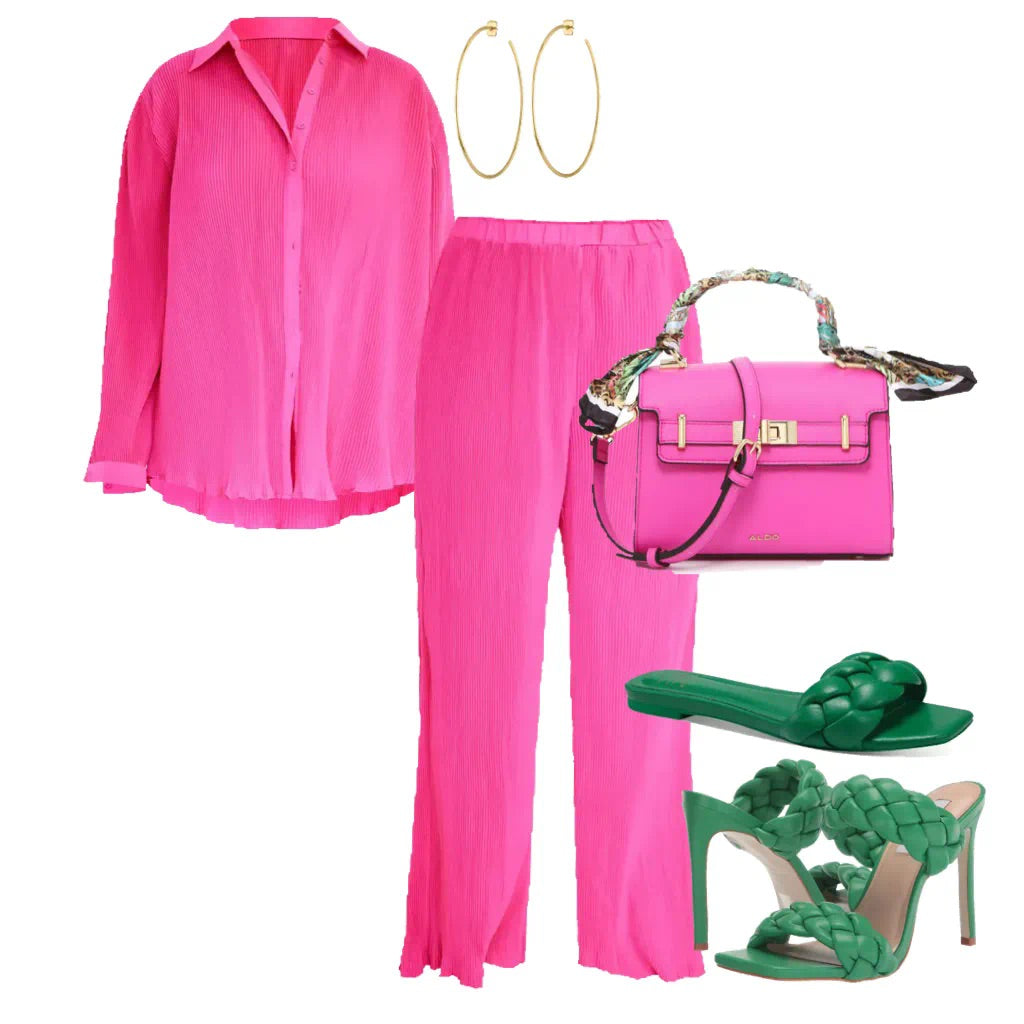 Pink Pant Set - Straight Size Category (0-12)(S-XL)