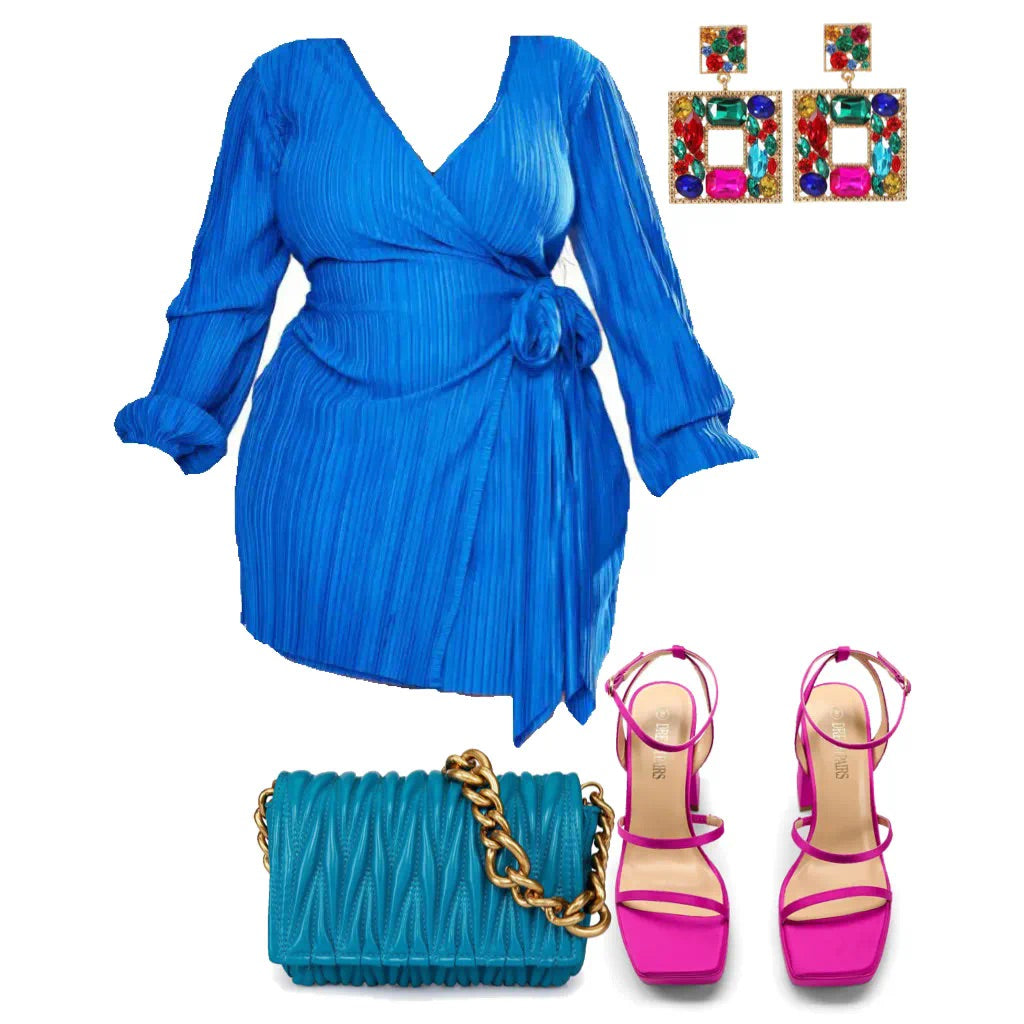 Blue Dress Styling- Plus Size Category (12-24)